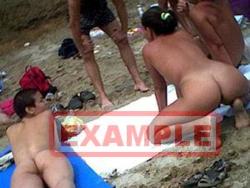 their bums are hot on beach