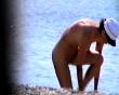 Woman undress before bathing